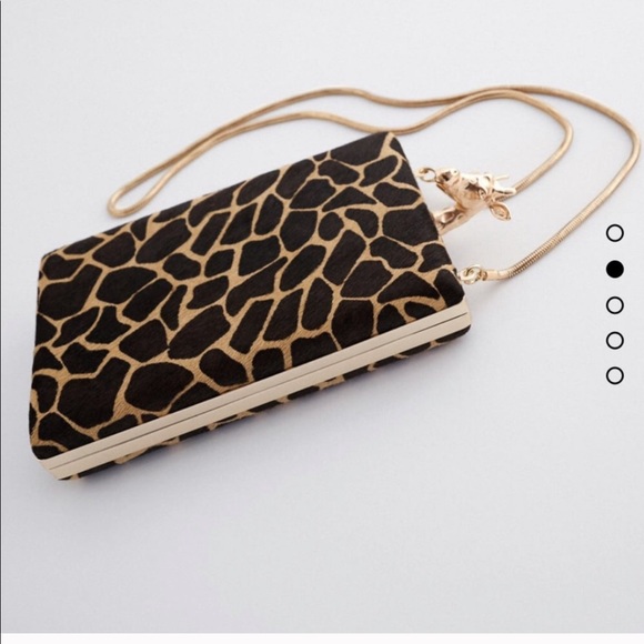 ZARA GIRAFFE METAL HARDWARE BOX BAG - Picture 2 of 8